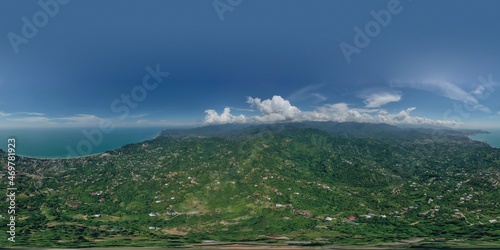 360 panorama beautiful mountain landscape