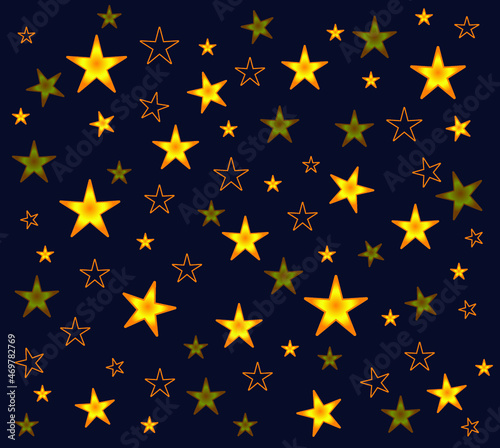 Fond d'étoiles. Illustration vectorielle. Motif. Abstrait. Noël. Papier cadeau.
