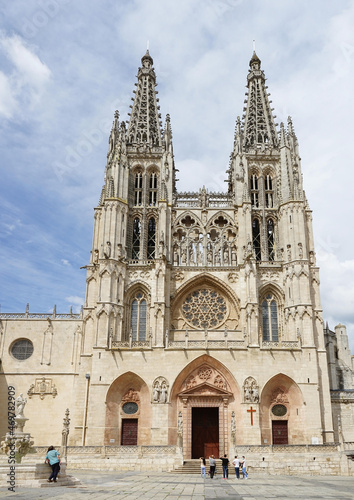 Kathedrale von Burgos, Hauptportal, am Jakobsweg, in Spanien