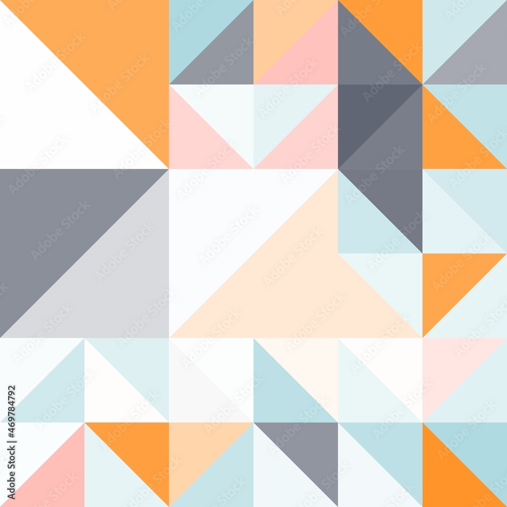 Modern mosaic geometric colorful artistic background wallpaper design pattern