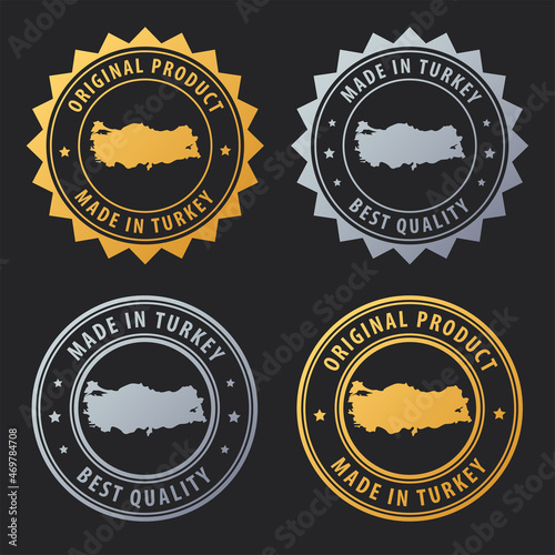 Made in Turkey - gold and silver stamp set. Best quality. Original product.