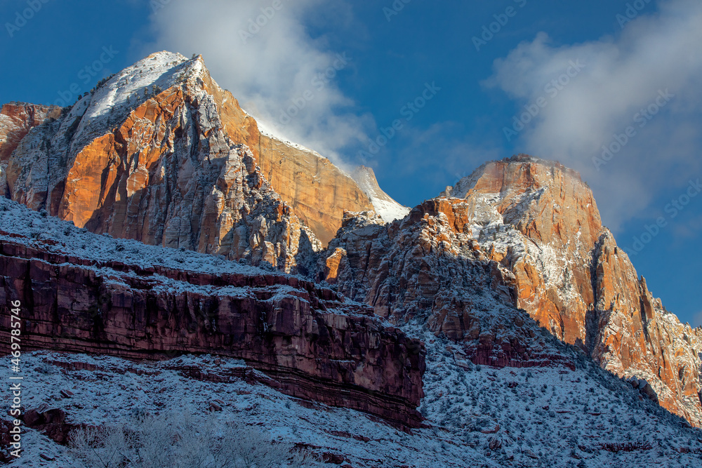 Naklejka premium Zion Winter