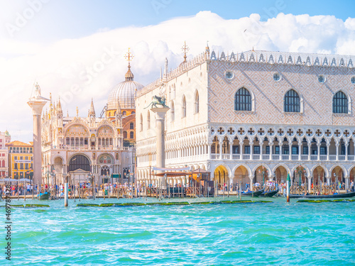 Doges Palace in Venice. View from boat © pyty