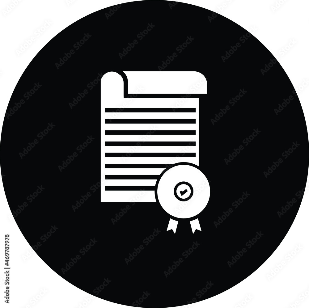 License icon, Vector illustration. License icon in flat style. certificate icon design vector template License icon, Vector illustration. License icon in flat style. certificate icon design vector template