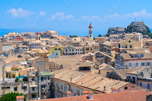 View of old town of Kerkyra, Corfu