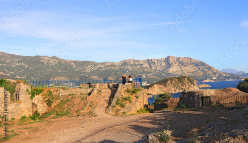 Medieval fortress Mugren in Budva  Montenegro  