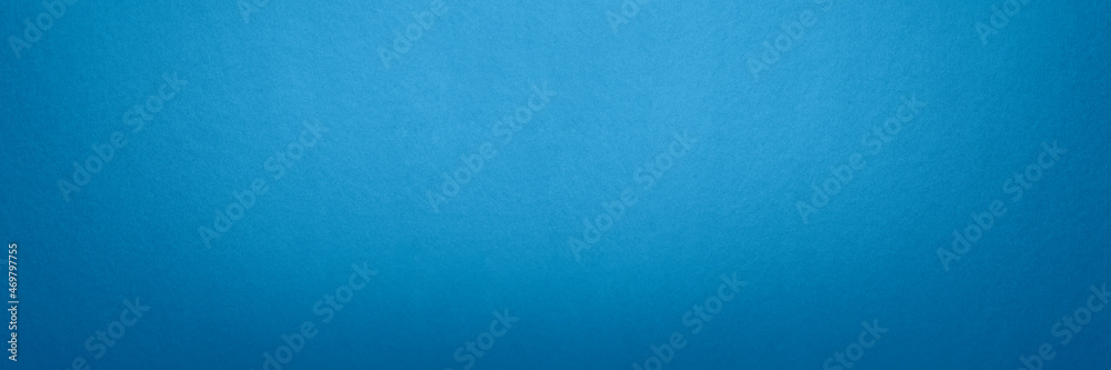 Blue textured paper background. Panorama texture blue cardboard seamless pattern. Large format photo for print or banner. For your project or design.