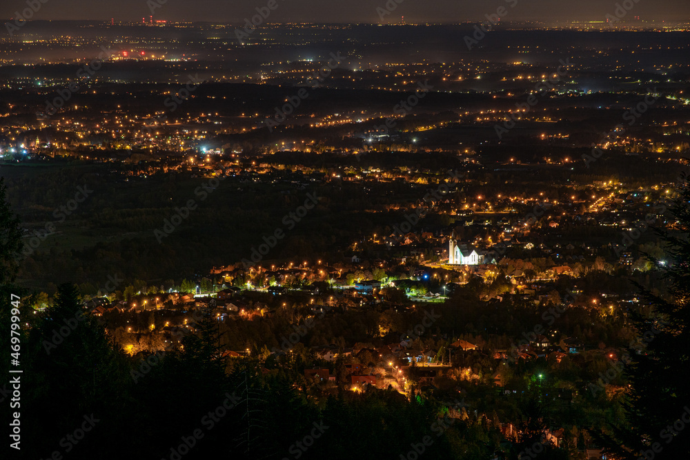 night view of the city