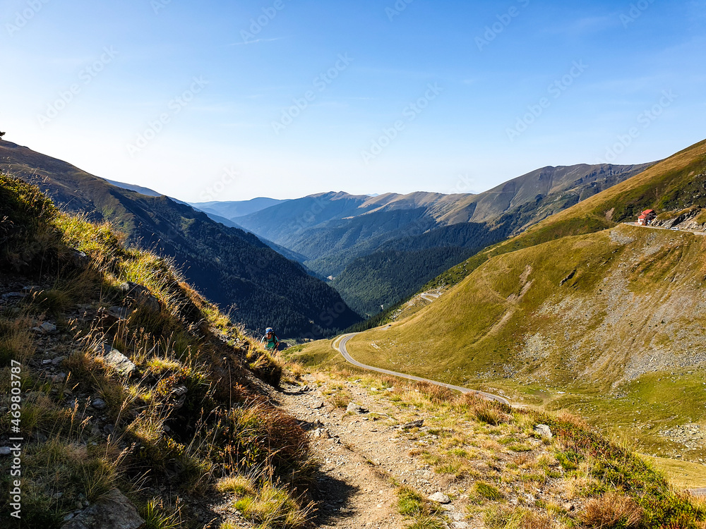 Fototapeta premium road in the mountains, Transfagarasan Road, Romania 
