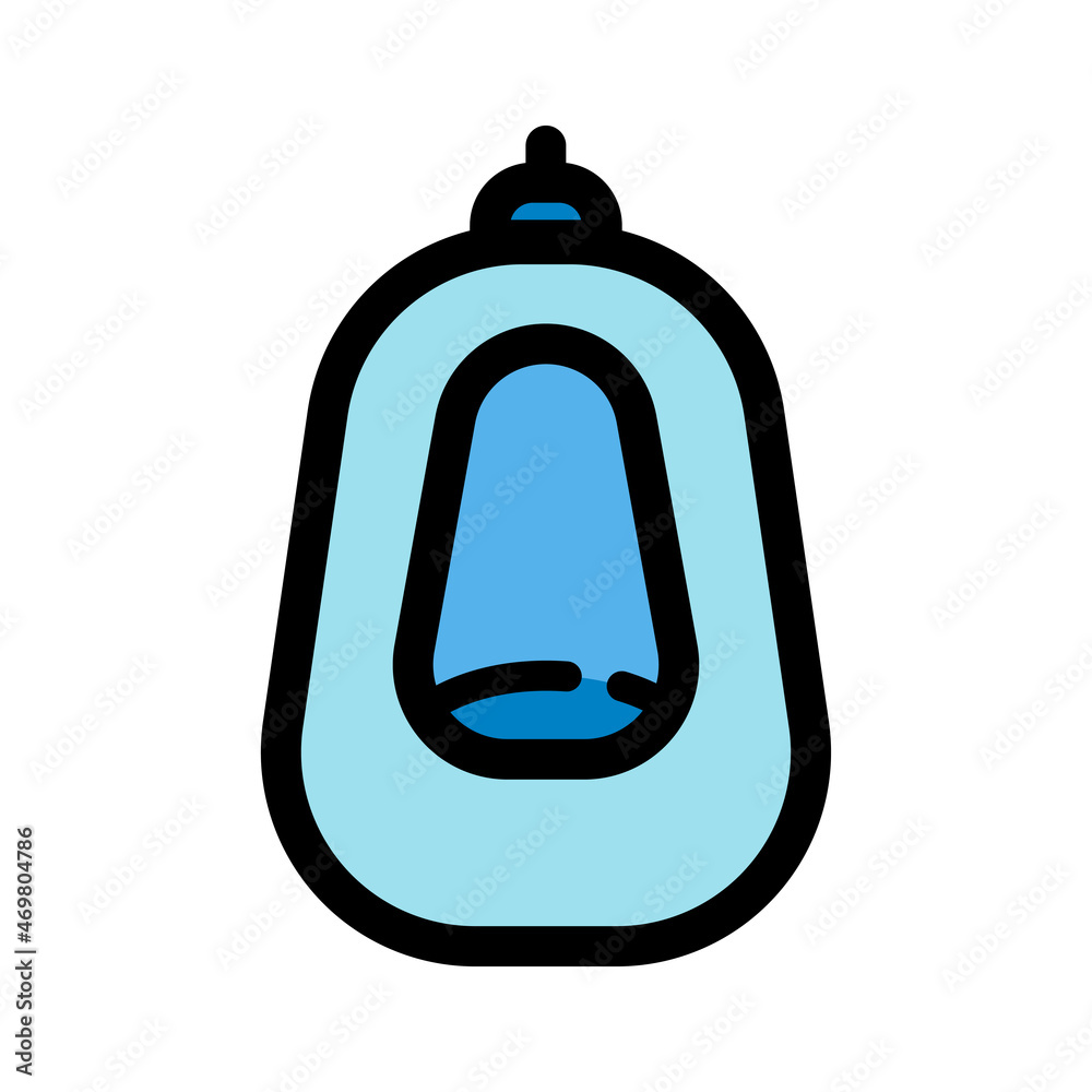 Obraz premium urinal color vector icon in simple style
