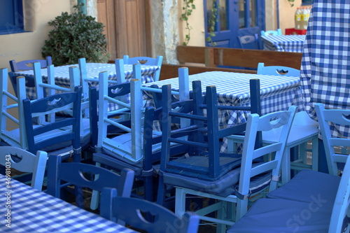 restaurant in the city of Greek island