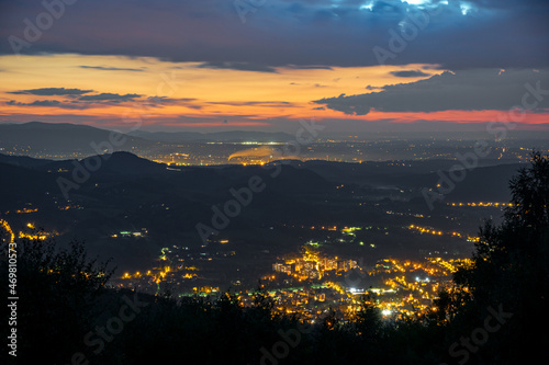 night view of the city