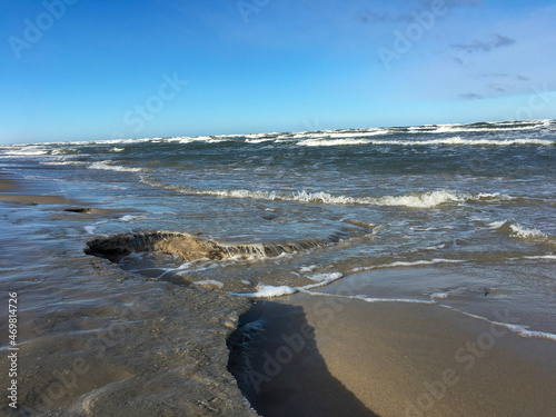 waves on the beach