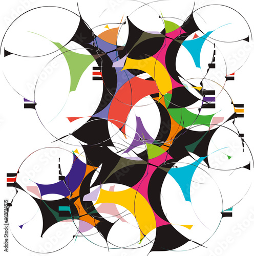 Artistic Colorful Abstract Background Illustration