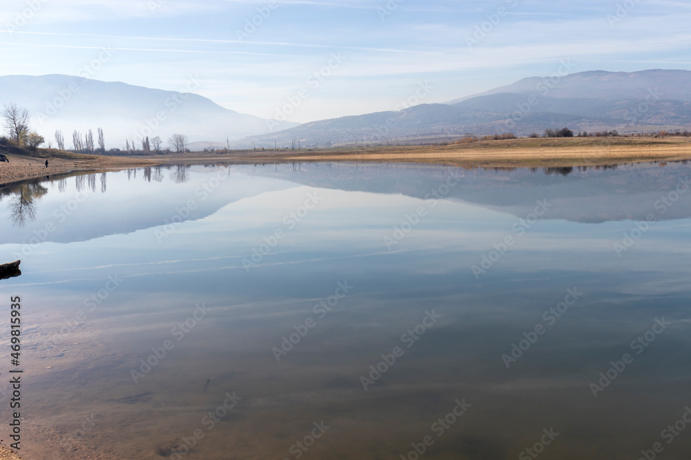 Fototapeta premium Amazing view of Drenov Dol reservoir, Bulgaria