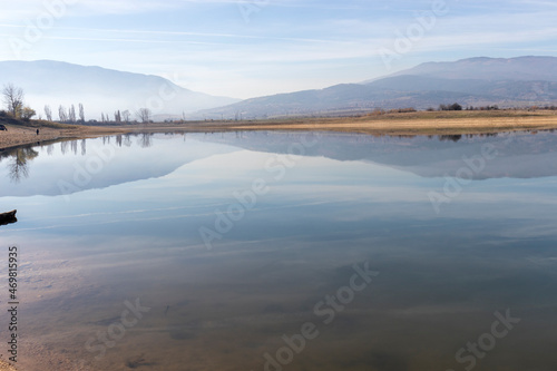 Amazing view of Drenov Dol reservoir  Bulgaria