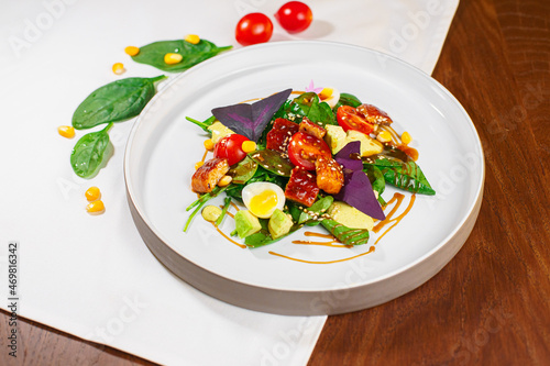 salad with fish and vegetables