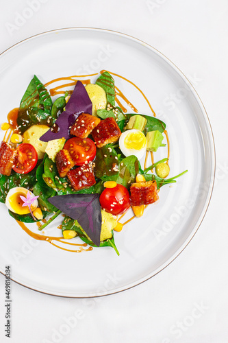 salad with fish and vegetables