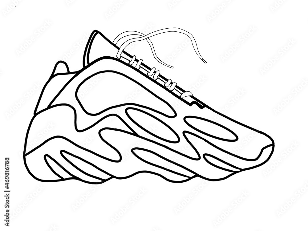 Footwear vector template Footwear vector template