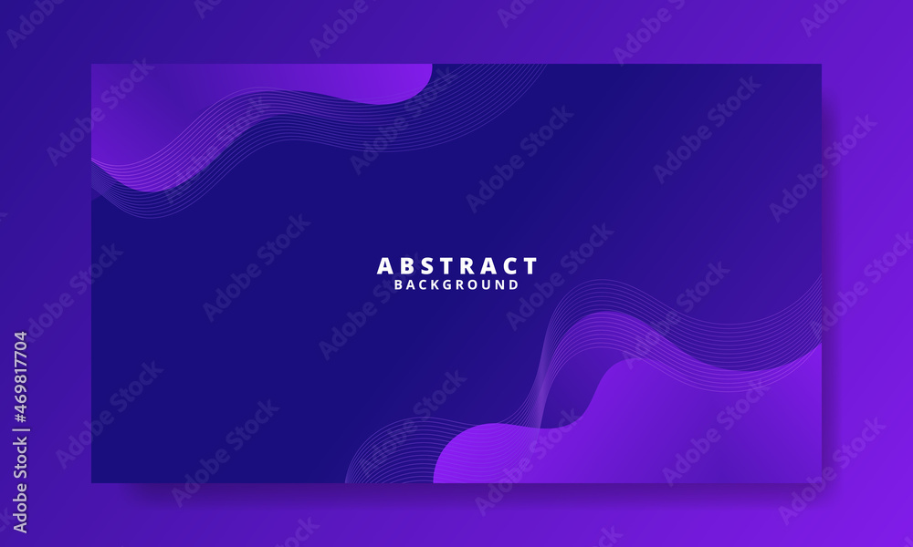Abstract Purple waves geometric background. Modern background design. gradient color. Fluid shapes composition. Fit for presentation design. website, banners, wallpapers, brochure, posters