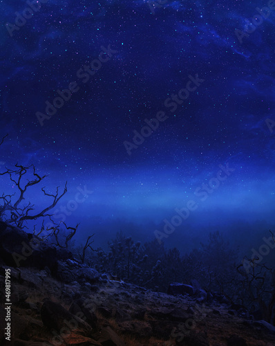 Fantasy Background Space nebula