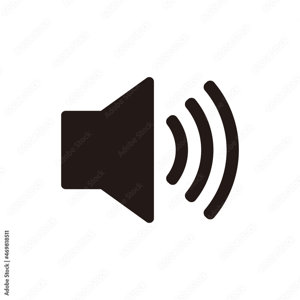 Speaker sound vector icon illustration sign Speaker sound vector icon illustration sign