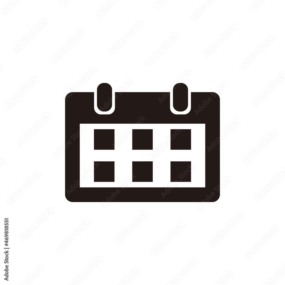 Calendar vector icon illustration sign Calendar vector icon illustration sign