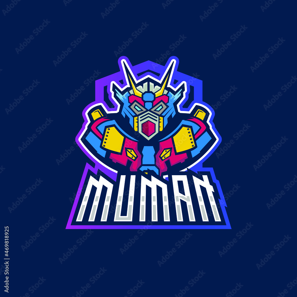 Robot sport or esport logo suitable for any purpose
