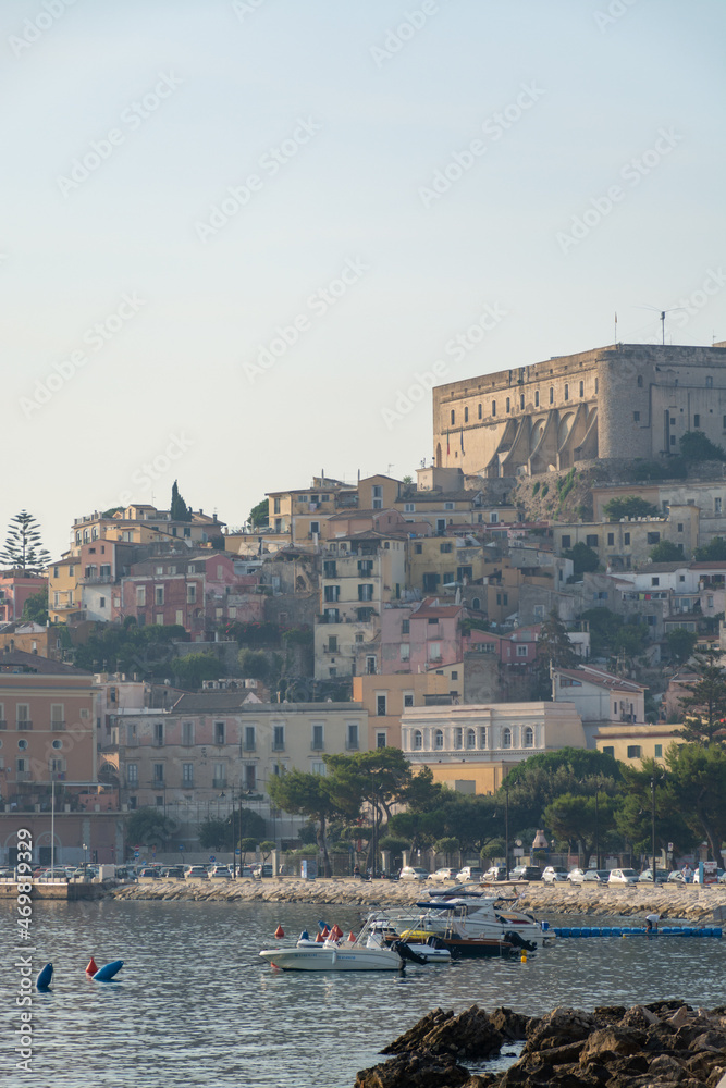 Morning walk in old part of Gaeta, ancient Italian city in province Latina Morning walk in old part of Gaeta, ancient Italian city in province Latina