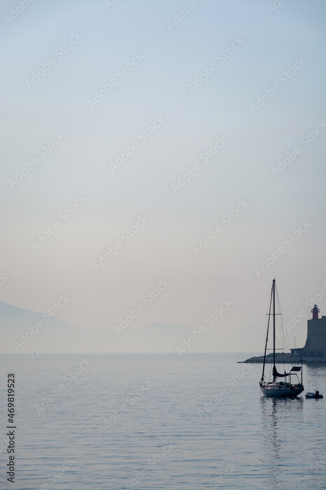 Morning walk in old part of Gaeta, ancient Italian city in province Latina