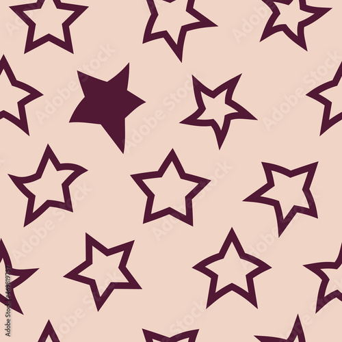 Stars vector seamless pattern © iamcolormachine