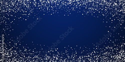 Random white dots Christmas background. Subtle fly