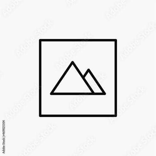 picture, gallery, image line icon, vector, illustration, logo template. Suitable for many purposes.
