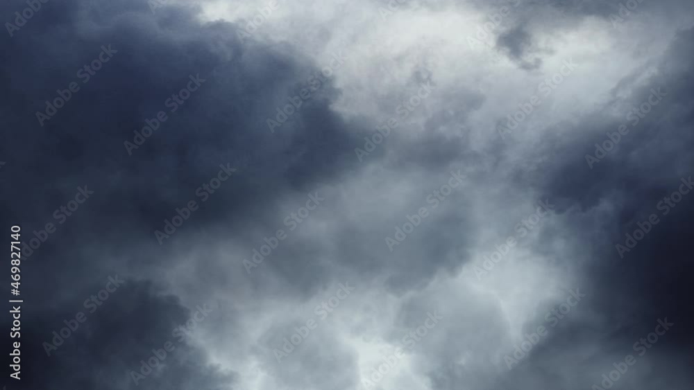 flying through to the thick clouds in the sky with lightning strikes inside flying through to the thick clouds in the sky with lightning strikes inside