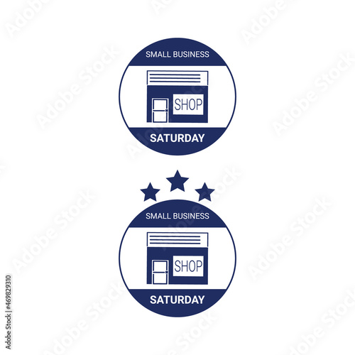 Vector icon of small business saturday