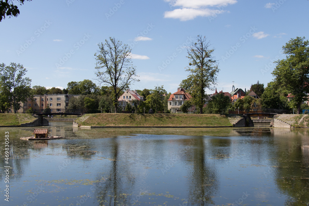 Bread lake or Twin Lake in Kaliningrad, Russia. Bread lake or Twin Lake in Kaliningrad, Russia.