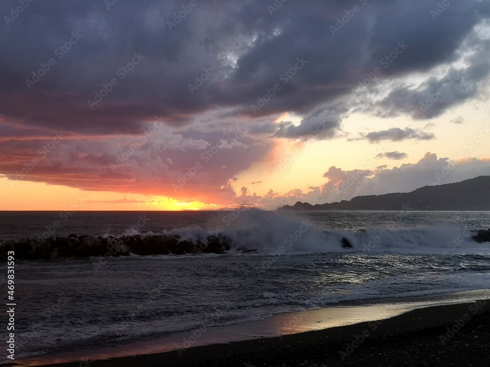 Fototapeta premium sunset at the beach