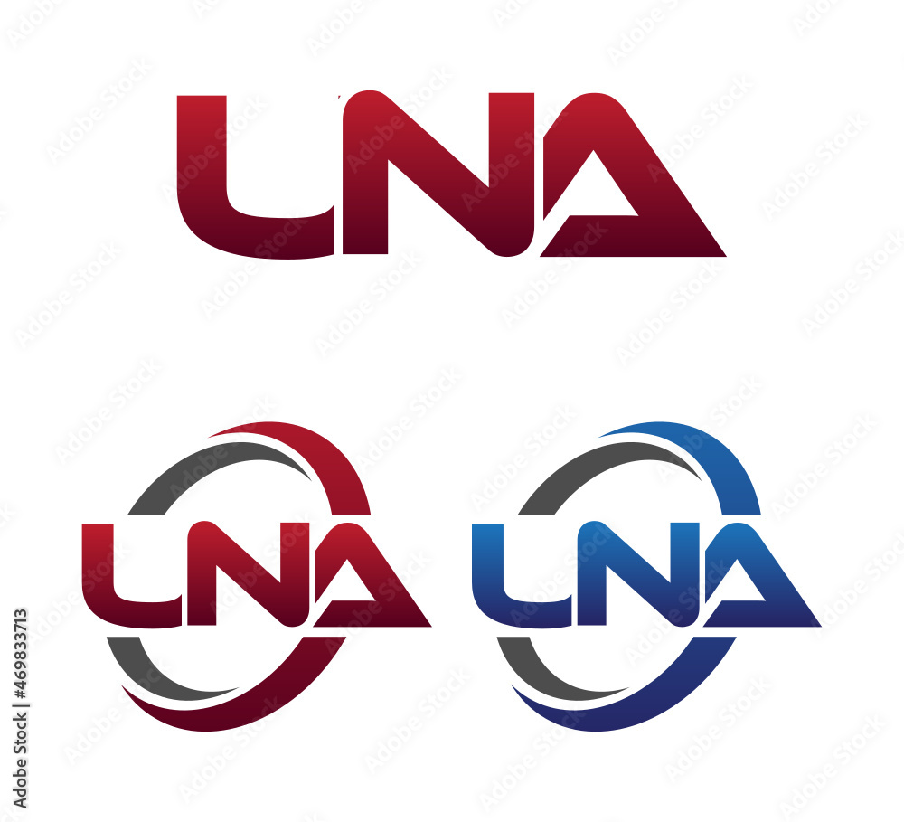Modern 3 Letters Initial logo Vector Swoosh Red Blue UNA
Modern 3 Letters Initial logo Vector Swoosh Red Blue UNA