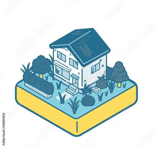 Aged vacant house