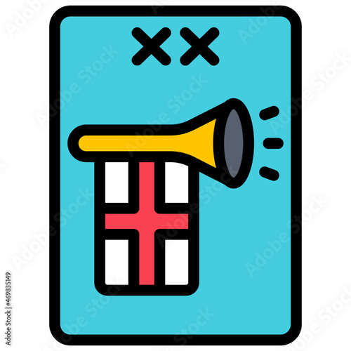 judgement filled outline icon