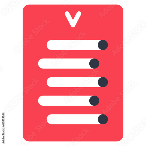 five of wands flat icon