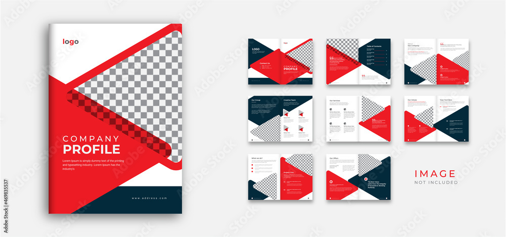 Company profile brochure template layout design, Modern brochure template design,  brochure template layout.