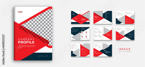 Company profile brochure template layout design, Modern brochure template design, brochure template layout.