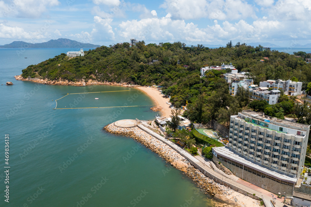 Top view of the Cheung Chau island