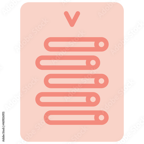 five of wands two tone icon