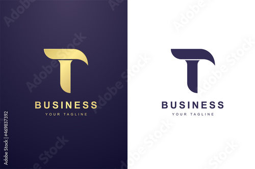 Initial Letter T Logo For Business or Media Company