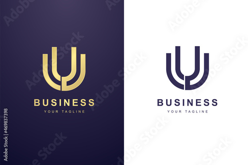 Initial Letter U Logo For Business or Media Company
