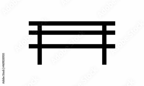 park bench vector icon