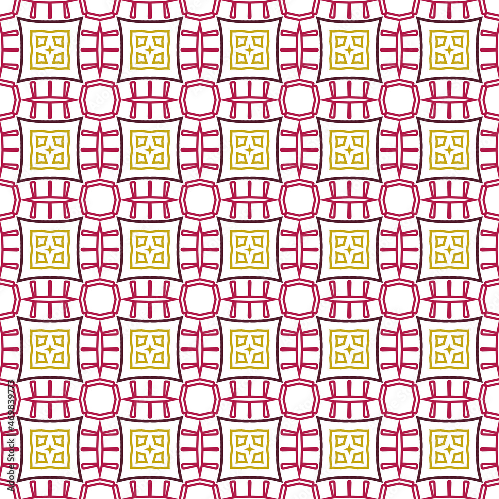Abstract seamless pattern with various shapes. Geometric pattern for fabric. Textile background. Abstract seamless pattern with various shapes. Geometric pattern for fabric. Textile background.