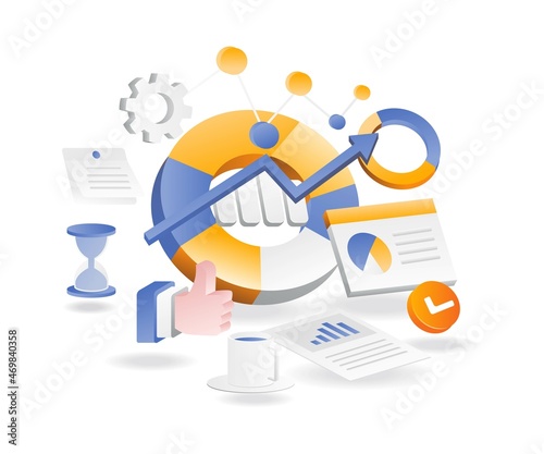 Business investment chart development